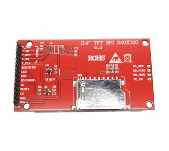 Модули индикации, управления NONAME LCD TFT 2,4" ГрафическийTFT-дисплей 240x320 с контроллером ILI9341 (RGB)#2147206