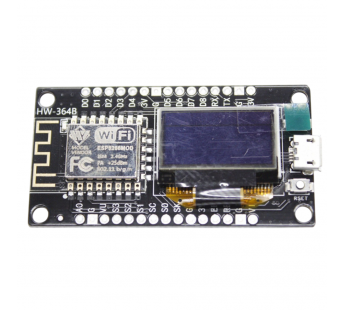 Платы отладочные NONAME ESP8266+CH340C Отладочная плата Wi-Fi сграфическим OLED индикатором 128x64 SSD1315, разъем microUSB#2146859