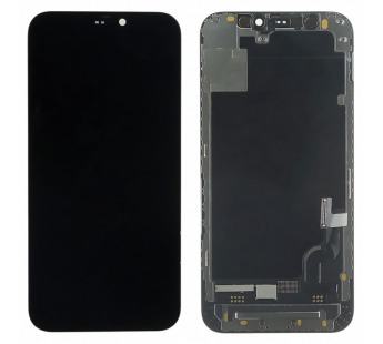Дисплей для iPhone 12 mini + тачскрин + рамка (черный), RJ (шлейф IC)#2147604