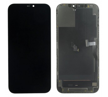 Дисплей для iPhone 12 Pro Max + тачскрин + рамка (черный), OLED DD(шлейф IC)#2147597