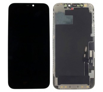 Дисплей для iPhone 12/12 Pro + тачскрин + рамка (черный), оригинал(заменено стекло)#2147622