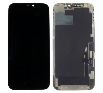 Дисплей для iPhone 12/12 Pro + тачскрин + рамка (черный), оригинал(заменено стекло)#2175685