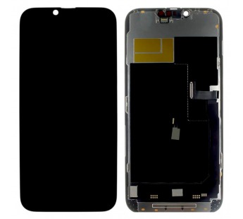 Дисплей для iPhone 13 Pro Max + тачскрин + рамка (черный), SOFTOLED RJ (шлейф IC)#2147646