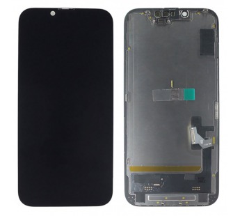 Дисплей для iPhone 14 + тачскрин + рамка (черный), SOFT OLED DD(шлейф IC)#2147643