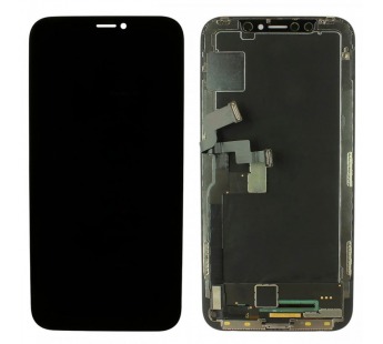 Дисплей для iPhone X + тачскрин + рамка (черный), оригинал (замененостекло)#2155680