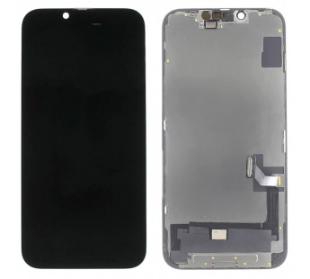 Дисплей для iPhone 14 + тачскрин + рамка (черный), OLED ALG (шлейфIC)#2147684