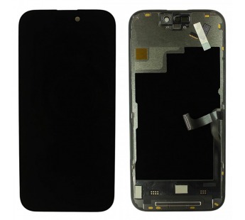 Дисплей для iPhone 15 Pro + тачскрин + рамка (черный), RJ (шлейф IC)#2147676