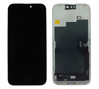 Дисплей для iPhone 15 Pro Max + тачскрин + рамка (черный), OLED ALG(шлейф IC)#2147675