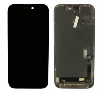 Дисплей для iPhone 16 + тачскрин + рамка (черный), RJ (шлейф IC)#2147672