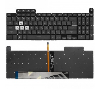 Клавиатура для Asus TUF Gaming FA607N черная с RGB подсветкой#2151270