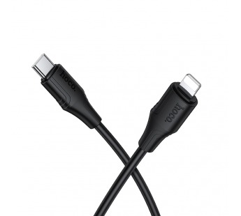 Кабель Lightning - Type-C HOCO X124 (27W/3A/1m/силиконовый) черный#2147712