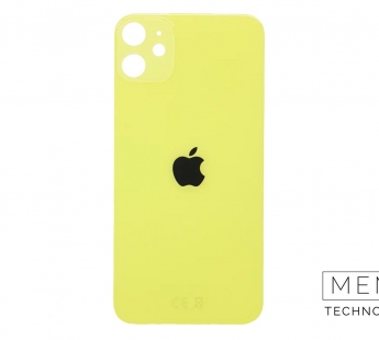 Задняя крышка (стекло) узкий вырез iPhone 11 Оригинал (Yellow)#2149246
