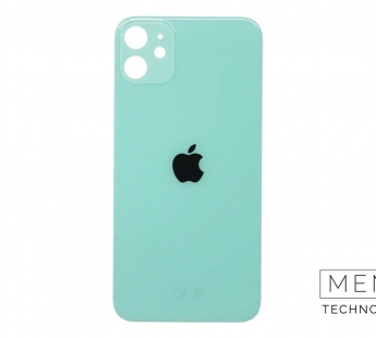 Задняя крышка (стекло) узкий вырез iPhone 11 Оригинал (Green)#2149240