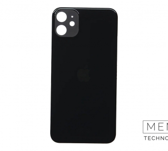 Задняя крышка (стекло) узкий вырез iPhone 11 Оригинал (Black)#2149238