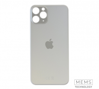 Задняя крышка (стекло) Широкий вырез iPhone 11 Pro (Silver)#2149433