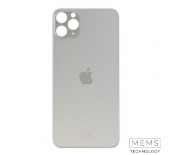 Задняя крышка (стекло) Широкий вырез iPhone 11 Pro Max (Silver)#2149444