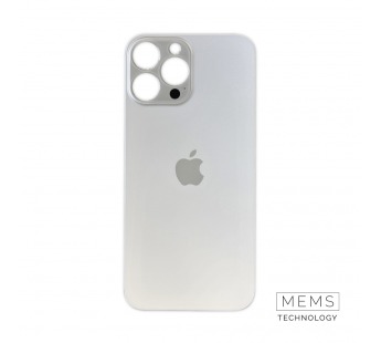 Задняя крышка (стекло) Широкий вырез iPhone 13 Pro Max (Silver)#2184474