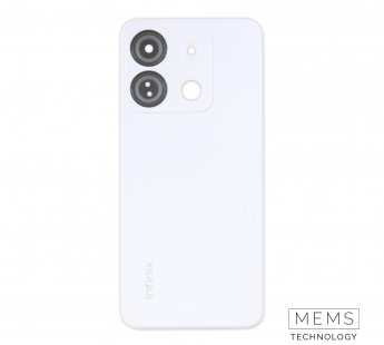 Задняя крышка Infinix Smart 7 HD (X6516) (Белый) (Со стеклом камеры) Premium#2152829
