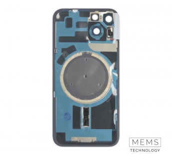 Задняя крышка (стекло) в сборе с рамкой iPhone 14 Оригинал (Midnight)#2152913