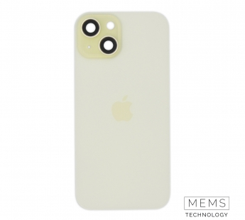 Задняя крышка (стекло) в сборе с рамкой iPhone 15 Оригинал (Yellow)#2149274