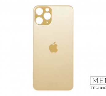 Задняя крышка (стекло) Узкий вырез iPhone 11 Pro Оригинал (Gold)#2149232