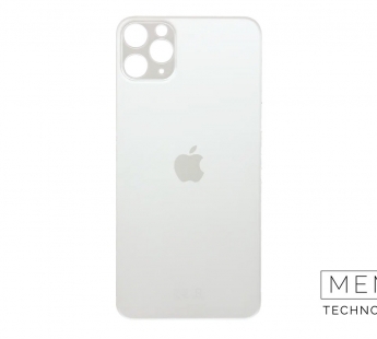 Задняя крышка (стекло) Узкий вырез iPhone 11 Pro Max Оригинал (Silver)#2149258