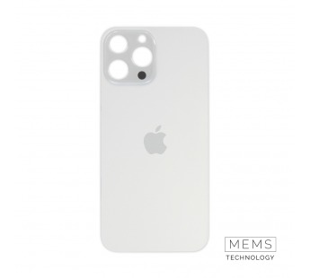 Задняя крышка (стекло) Узкий вырез iPhone 13 Pro Max (Silver)#2184494