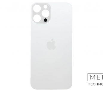 Задняя крышка (стекло) Узкий вырез iPhone 12 Pro Max (Silver)#2149446
