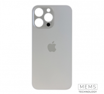 Задняя крышка (стекло) Широкий вырез iPhone 14 Pro Max (Silver)#2152984