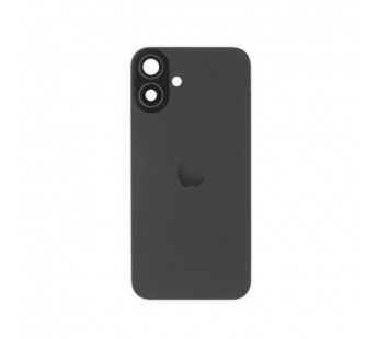 Задняя крышка (стекло) в сборе с рамкой iPhone 16 Plus Premium (Black)#2148195