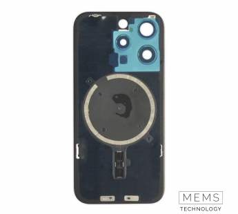 Задняя крышка (стекло) в сборе с рамкой iPhone 15 Pro (Black Titanium)#2149181