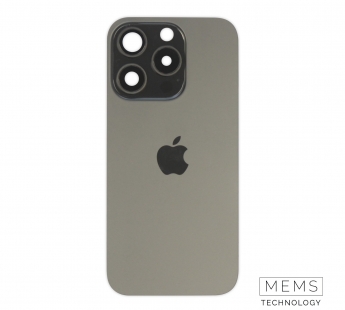 Задняя крышка (стекло) в сборе с рамкой iPhone 15 Pro (Black Titanium)#2149182
