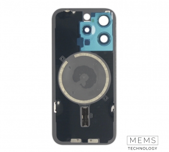 Задняя крышка (стекло) в сборе с рамкой iPhone 15 Pro (Natural Titanium)#2149185