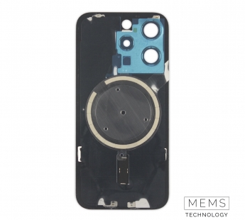 Задняя крышка (стекло) в сборе с рамкой iPhone 15 Pro (White Titanium)#2149187