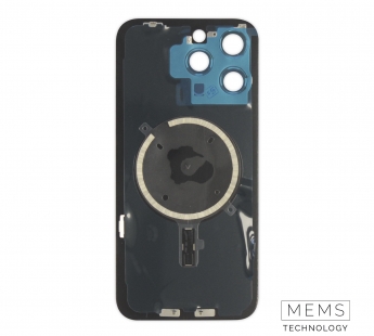 Задняя крышка (стекло) в сборе с рамкой iPhone 15 Pro Max (Black Titanium)#2149189