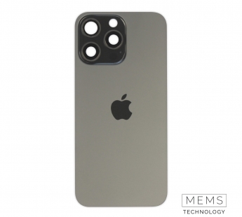 Задняя крышка (стекло) в сборе с рамкой iPhone 15 Pro Max (Black Titanium)#2149190