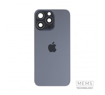 Задняя крышка (стекло) в сборе с рамкой iPhone 15 Pro Max (Blue Titanium)#2167581