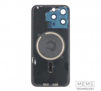 Задняя крышка (стекло) в сборе с рамкой iPhone 15 Pro Max (Natural Titanium)#2149193