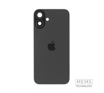 Задняя крышка (стекло) в сборе с рамкой iPhone 16 Plus Оригинал (Black)#2167595