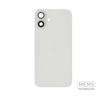 Задняя крышка (стекло) в сборе с рамкой iPhone 16 Plus Оригинал (White)#2167601