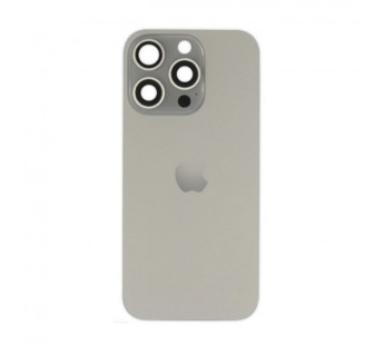 Задняя крышка (стекло) в сборе с рамкой iPhone 16 Pro Оригинал (Natural Titanium)#2148207