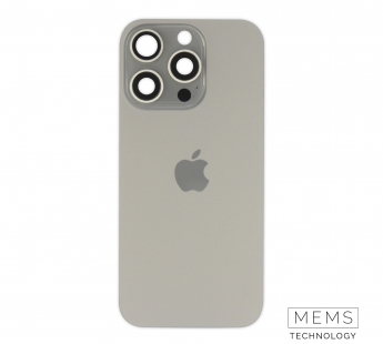 Задняя крышка (стекло) в сборе с рамкой iPhone 16 Pro Оригинал (Natural Titanium)#2150533