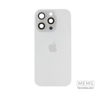 Задняя крышка (стекло) в сборе с рамкой для iPhone 16 Pro Оригинал (White Titanium)#2167609