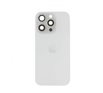 Задняя крышка (стекло) в сборе с рамкой iPhone 16 Pro Оригинал (White Titanium)#2148208