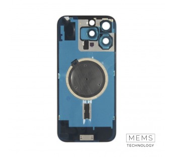 Задняя крышка (стекло) в сборе с рамкой для iPhone 16 Pro Max Оригинал (Black Titanium)#2167610