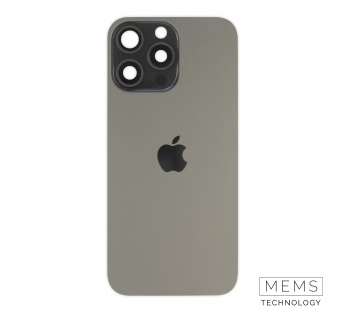 Задняя крышка (стекло) в сборе с рамкой iPhone 16 Pro Max Оригинал (Black Titanium)#2150514