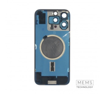 Задняя крышка (стекло) в сборе с рамкой для iPhone 16 Pro Max Оригинал (Desert Titanium)#2167614