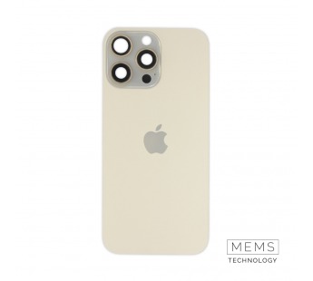 Задняя крышка (стекло) в сборе с рамкой для iPhone 16 Pro Max Оригинал (Desert Titanium)#2167615