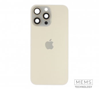 Задняя крышка (стекло) в сборе с рамкой iPhone 16 Pro Max Оригинал (Desert Titanium)#2150516