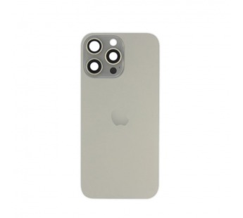 Задняя крышка (стекло) в сборе с рамкой iPhone 16 Pro Max Оригинал (Natural Titanium)#2148211